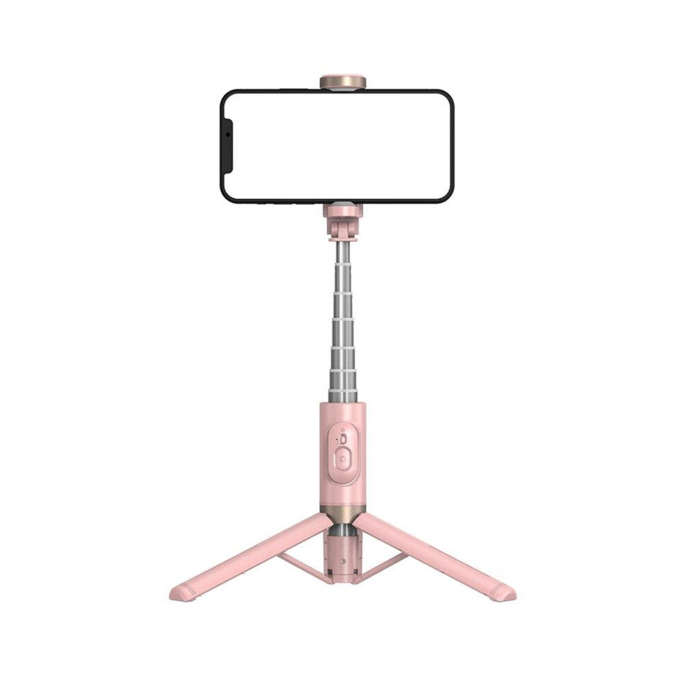 (A-) 2023 Portable Wireless Bluetooth Phone Telescopic Selfie Stick Tripod Mobile Phone Multi-Functional Live Broadcast Bracket Drop Pink 4855008116460