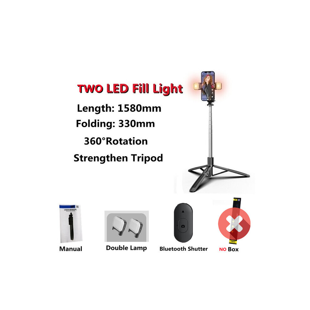 Photos - Other for Mobile  Phone Selfie Stick With Led Light Ring Gimbal Stabilizer Tripod For Action Camera Mobile Holder Cell Sm(a-Two light no box)