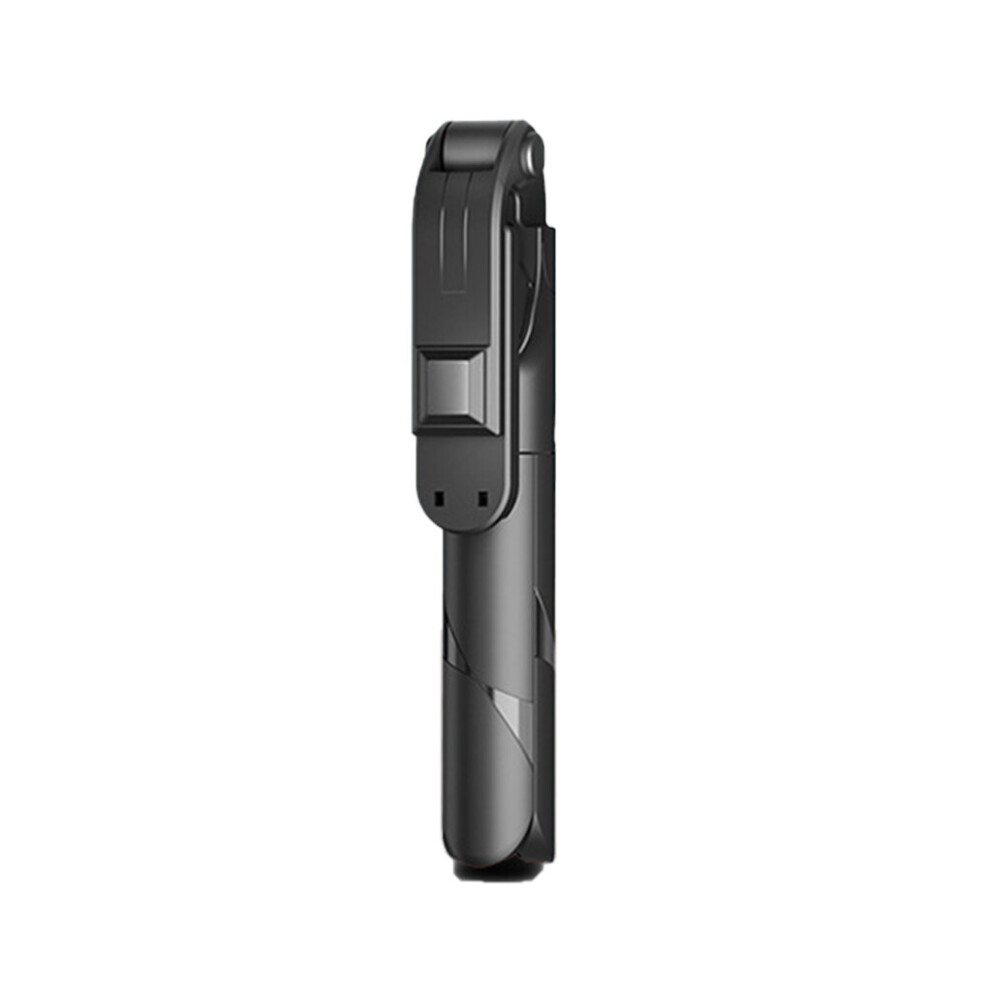 (A-) Mobile Phone 360-Degree Rotatable Wireless Monopod Portable Selfie Stick Foldable Adjustable Smartphone Mini Tripod Black 4852056948234