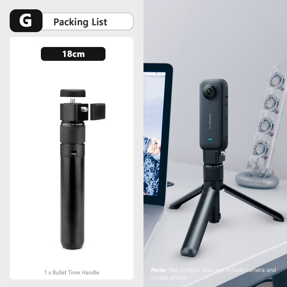 (A-G) Vamson Invisible Selfie Stick For Insta360 X3 Rotating Bullet Time Handheld Tripod For Insta 360 One X2 One Rs Gopro Accessories 4855008105365