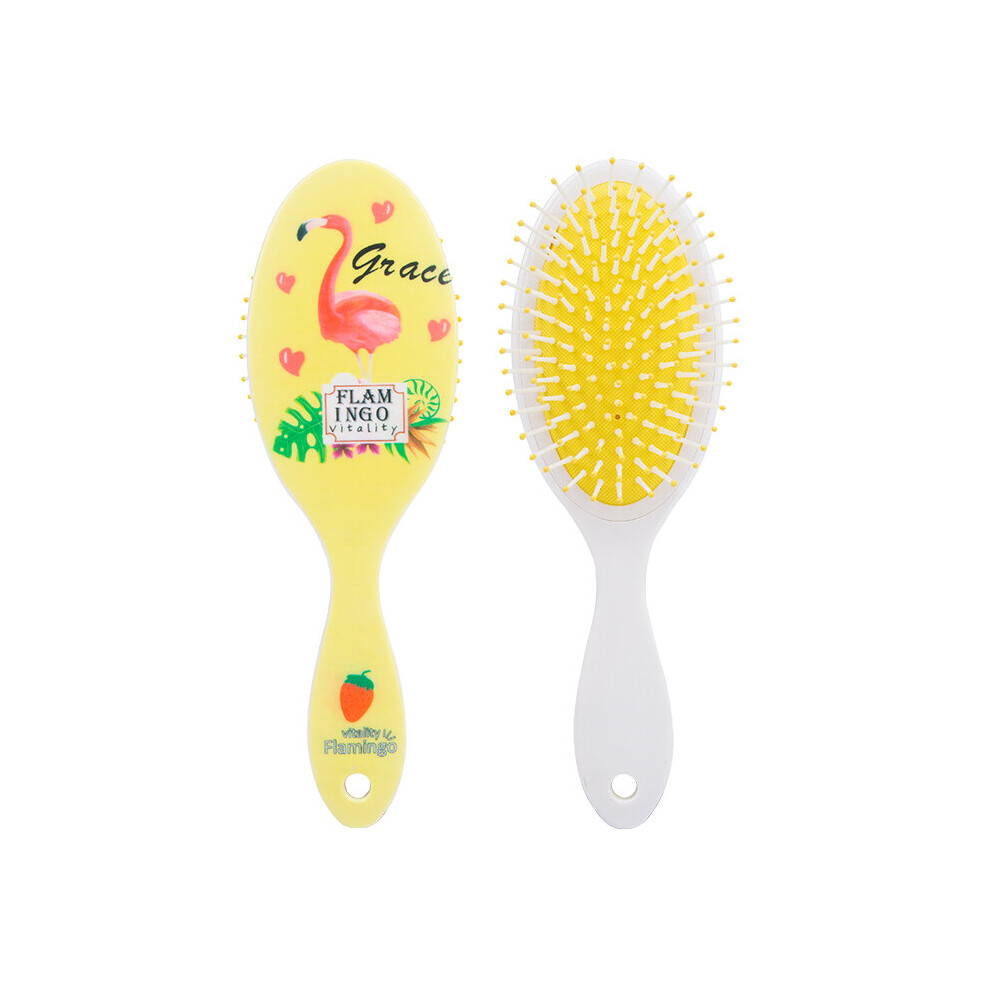Dechoicelife (A-2B4) 4 Color Hair Brush Women Flamingo Series Print Airbag Massage Anti-Knot Comb High Quality Curly Hair Products Hair Straightener