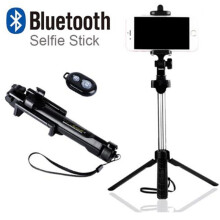 Monopod Selfie Stick Bluetooth With Button Pau De Palo Tripod for iphone Huawei XIAOMI Samsung Android phone Camera Accessories
