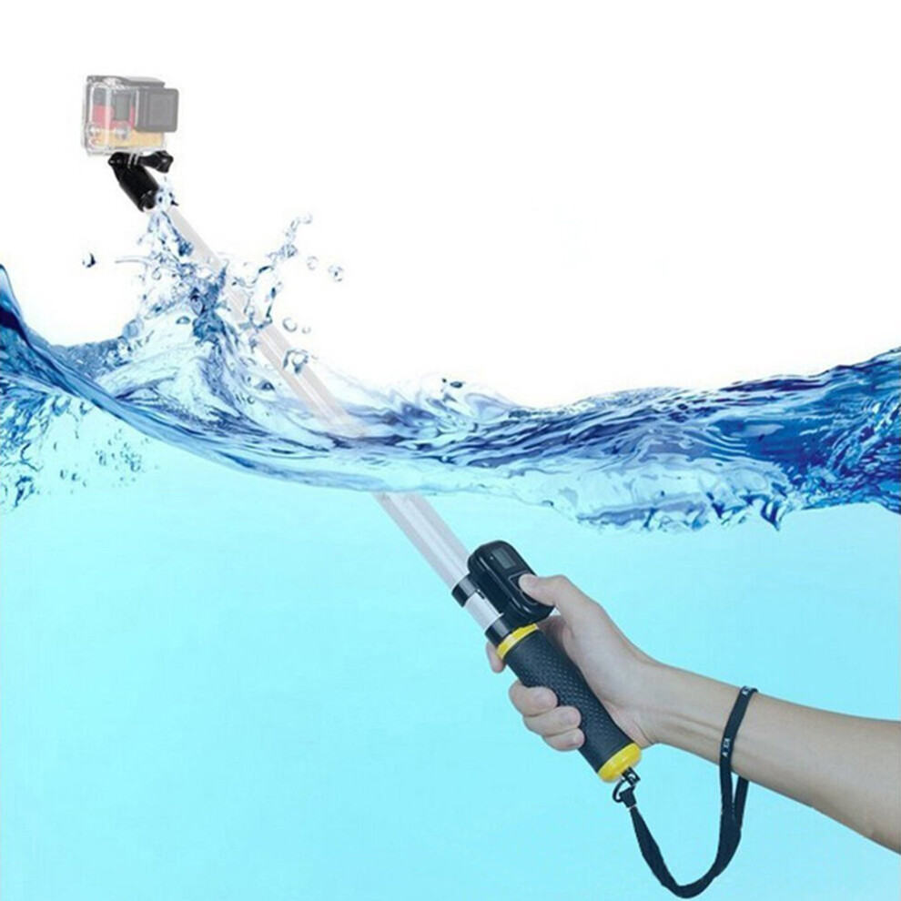 New Adjustable Telescopic Transparent Waterproof For Gopro Hero1 Monopod Selfie Stick Underwater Handheld Selfie Artifact 4855008114381