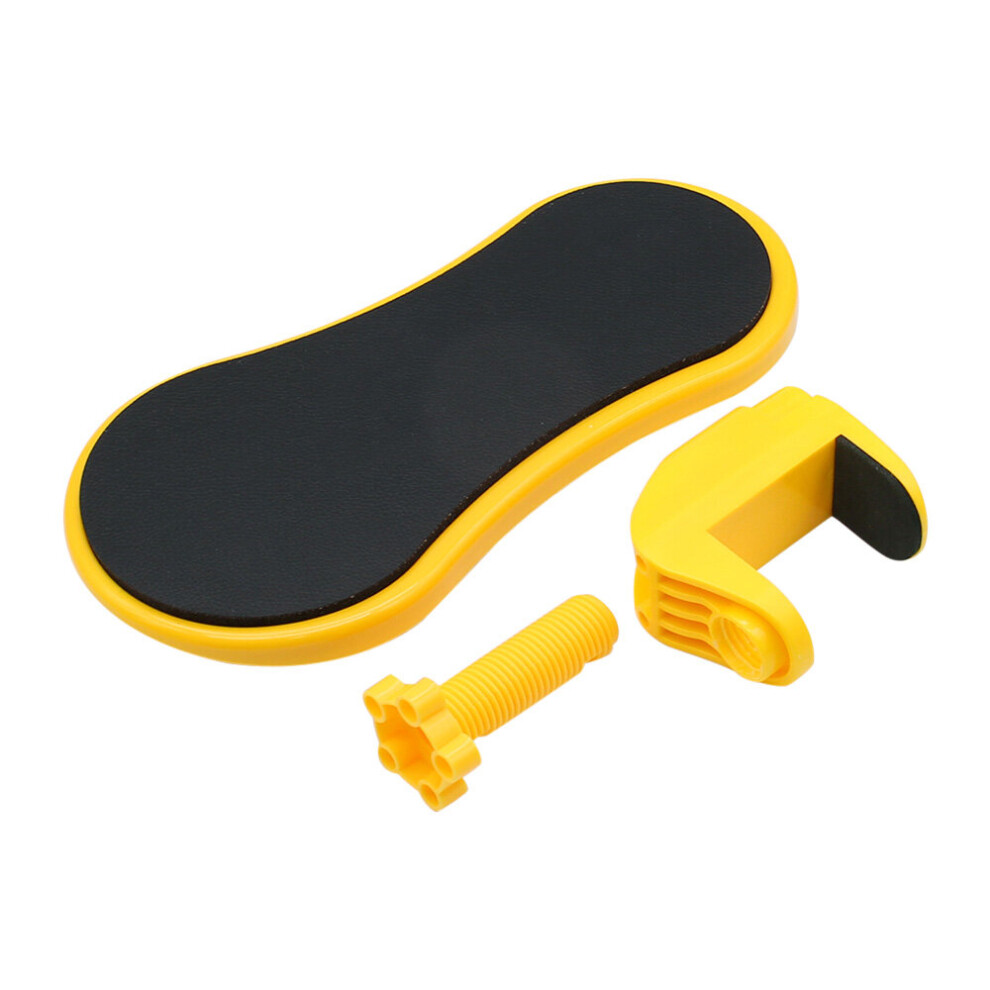(A-) Computer Arm Rest For Desk Adjustable Ergonomic Wrist Rest Support For Keyboard Armrest Extender Rotating Mouse Pad Holder Yellow 4855357872291