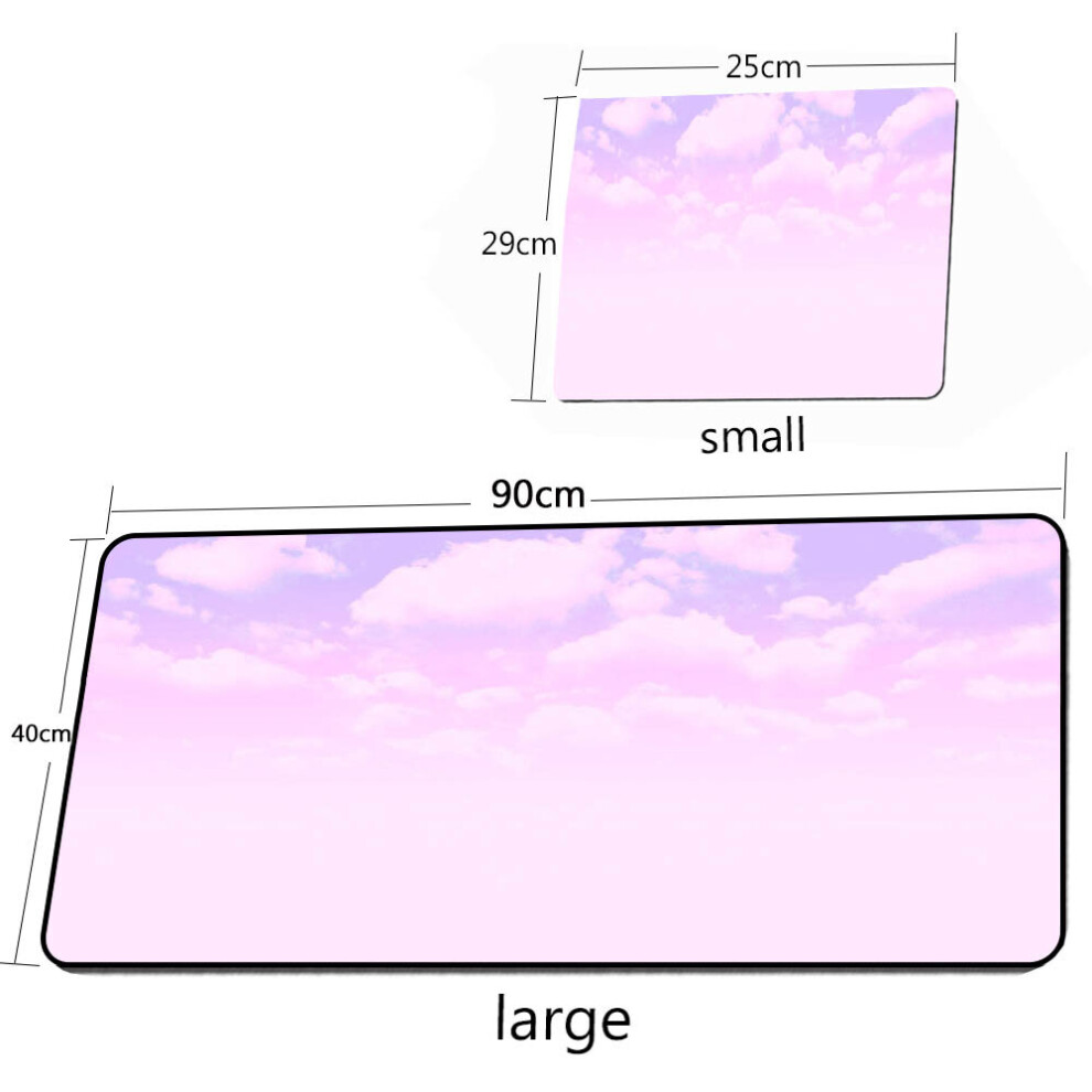 Photos - Other for Computer  XGZ Pink Cloud Girl Heart Kawaii Mouse Pad Xxl Gamer Notebook Gaming Accessories Computer PC Keyboar(a-style 7 400X800X3mm)