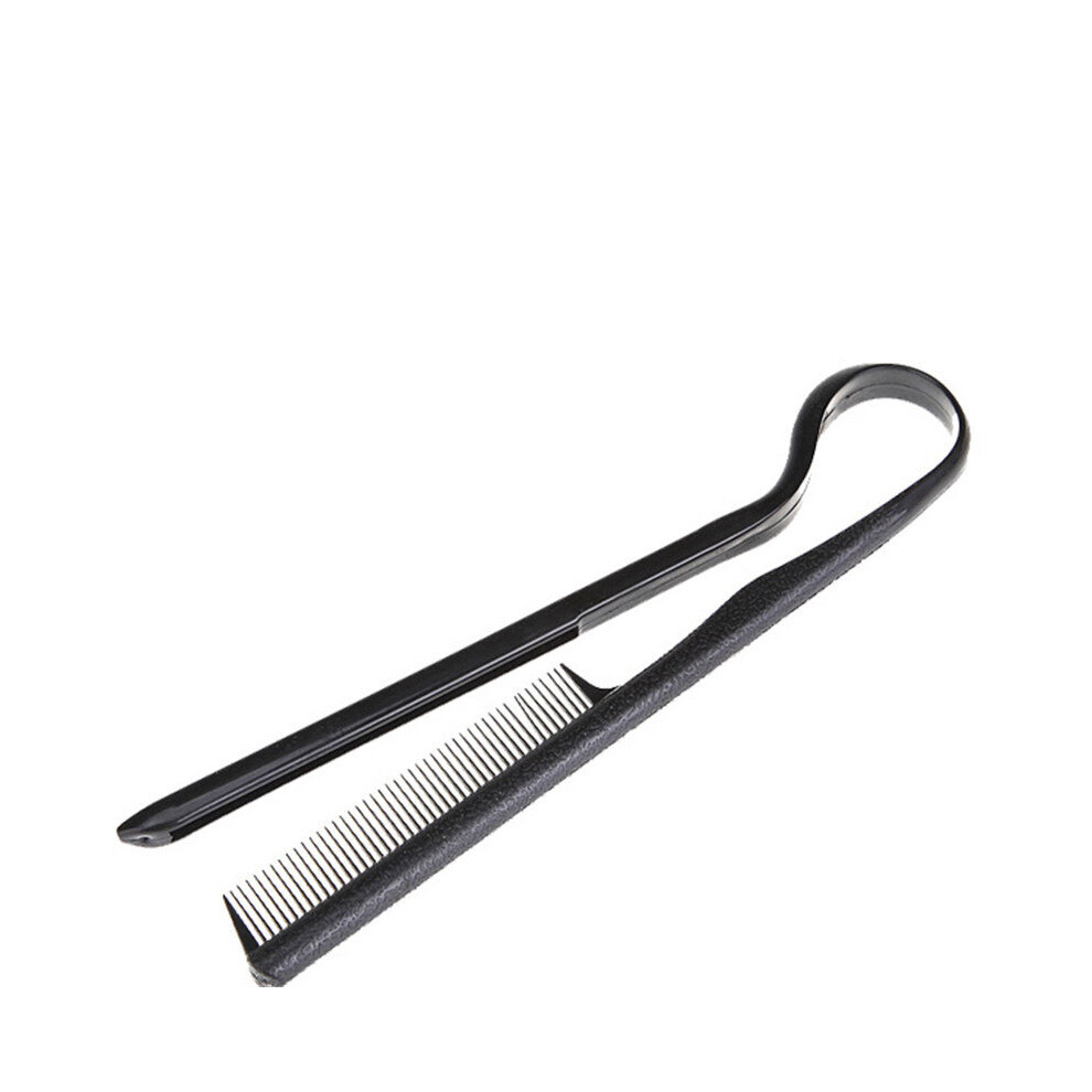 Dechoicelife Unisex Not,Specified 1Pcs Hair Straighten Salon Comb Hairdressing Smooth Tool Hold Tongs Hair Styling Comb Tools For Women Hair Salon Straightener