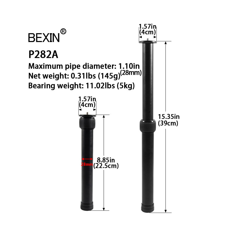 (A-P282 A) Selfie Stick With 1/4 Or 3/8 Screws Handheld Stabilizer Adapter Adjustable Tripod Monopod Slr Camera Extension 4855008105488