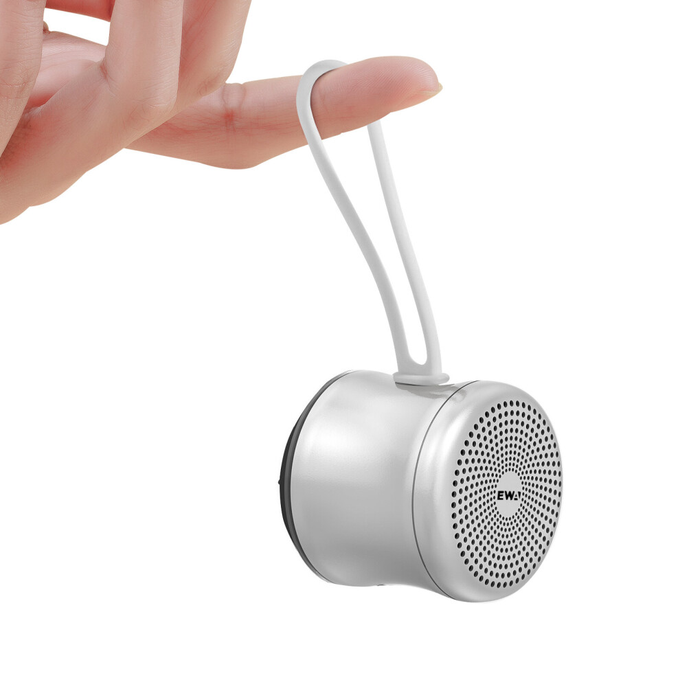 (A-A119-) Ewa A119 Mini Bluetooth Speaker Ipx7 Waterproof Tws Interconnected Stereo Speaker Metal Wireless Ultra Long Play Music Portable Silver 4855059757261