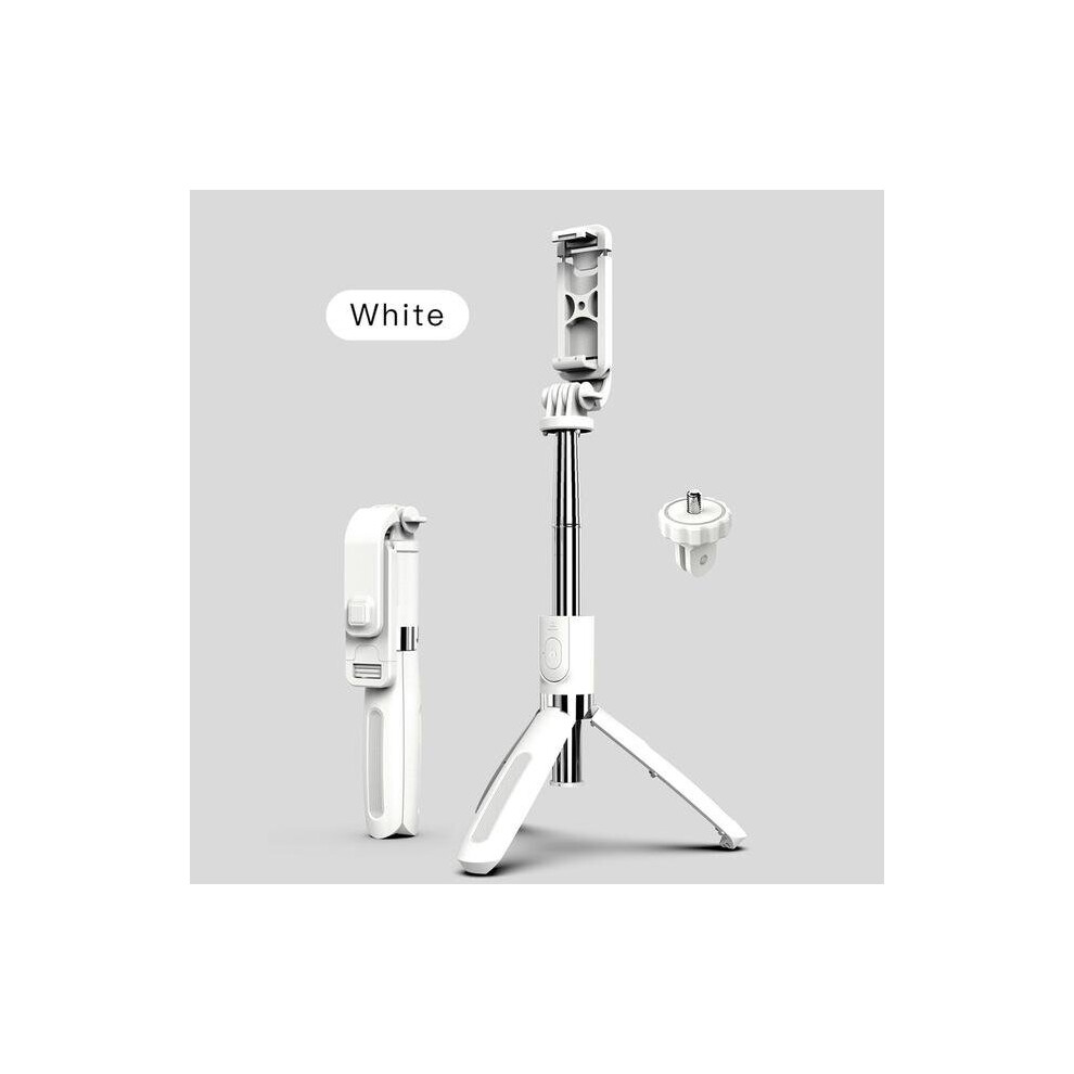 (A-) 4 In1 Bluetooth Wireless Selfie Stick Tripod Foldable & Monopods Universal For Smartphones For Gopro And Sports Action Cameras White 4855008108588