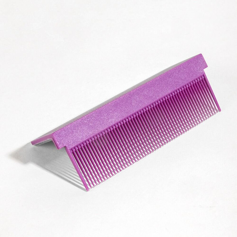 Dechoicelife (A-Purple) Portable Diy Styling Tool Carbon Fiber Hairdressing Hair Straightener Comb Straightening Comb Attachment
