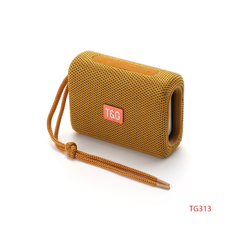 (A-) Tg313 Mini Speaker Portable Subwoofer Wireless Bass Outdoor Bluetooth 5.0 Waterproof Boombox Tf Fm Radio Mp3 Stereo Loudspeaker Gold 4851195396364