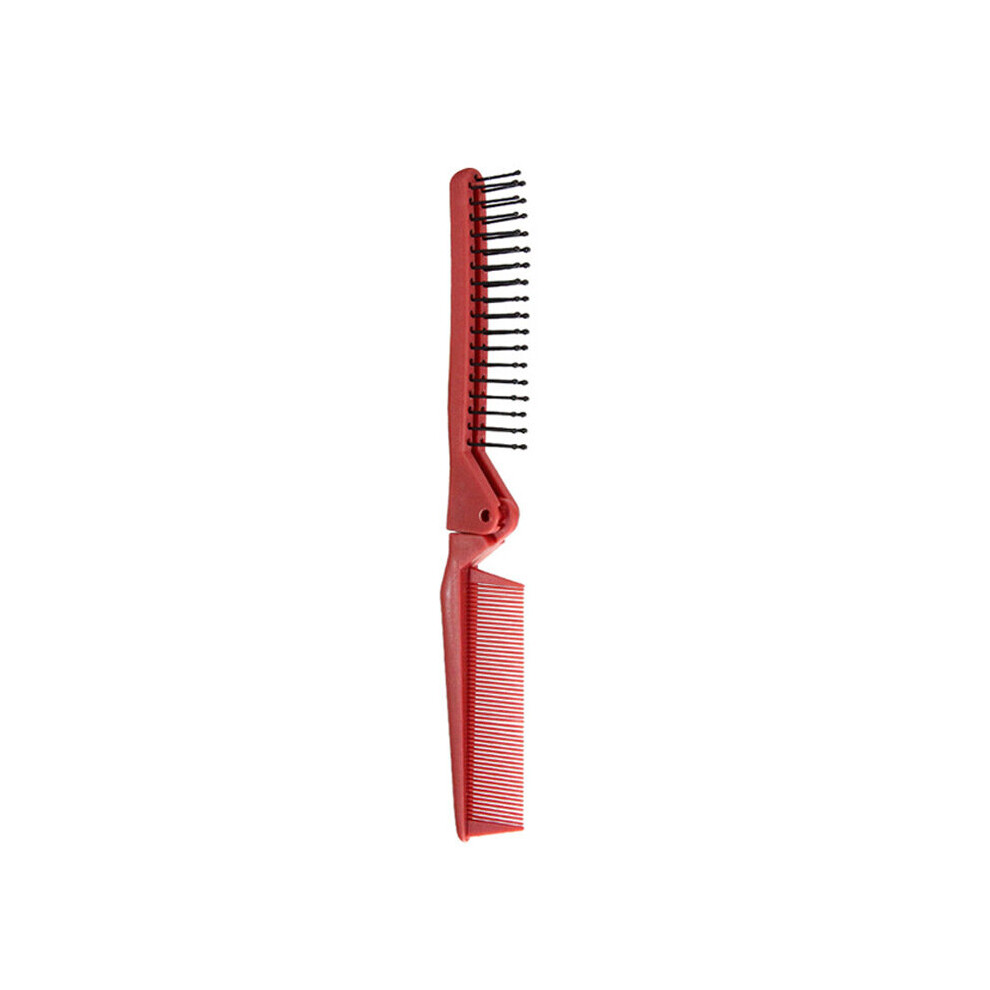 Dechoicelife Unisex (A-Coffee) Travel Size Pocket Comb Hair Straightener Brush Folding Hairdressing Styling Tool Diy Salon Anti-Static Combs