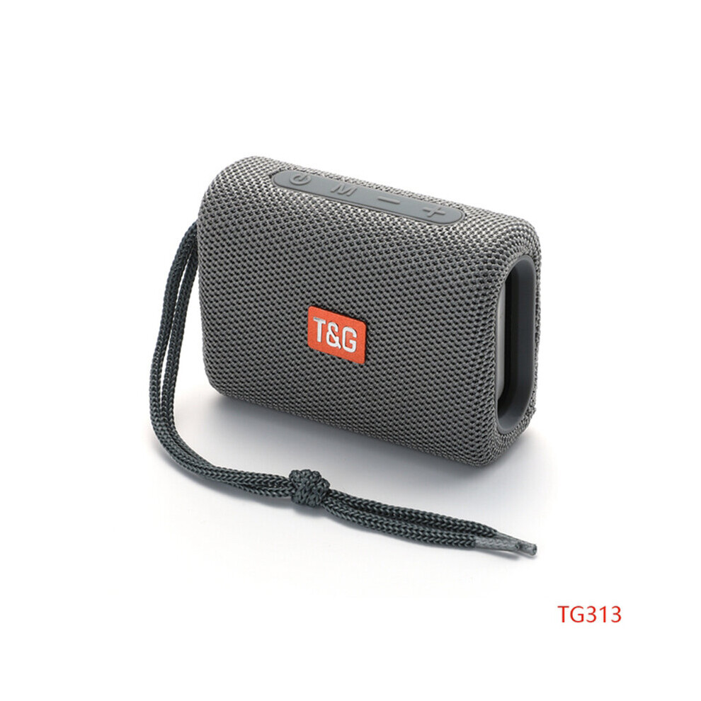 (A-) Tg313 Mini Speaker Portable Subwoofer Wireless Bass Outdoor Bluetooth 5.0 Waterproof Boombox Tf Fm Radio Mp3 Stereo Loudspeaker Gray 4851195396371