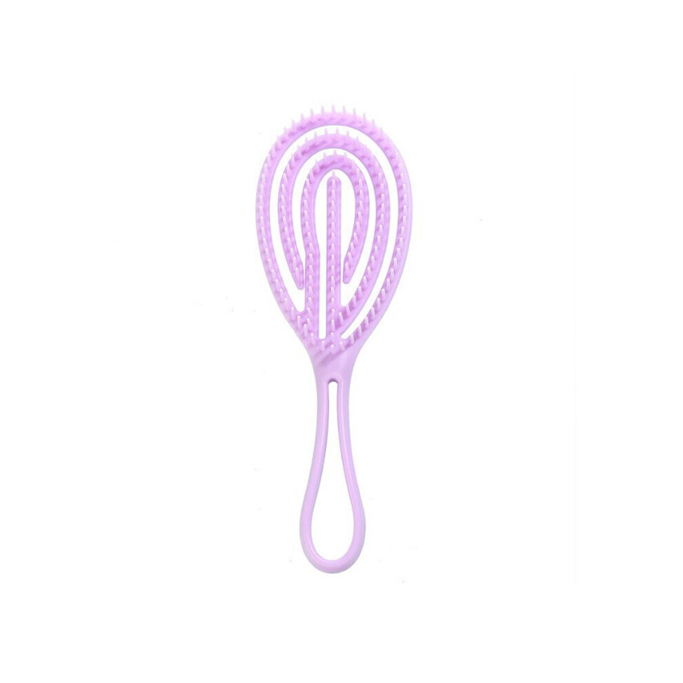 Dechoicelife Unisex Purple (A-) Huiyun Tangle Hair Combs Head Scalp Massage Comb Detangler Curly Wet Dry Thick Wavy Straightening Brush Hairbrush Box Accessorie