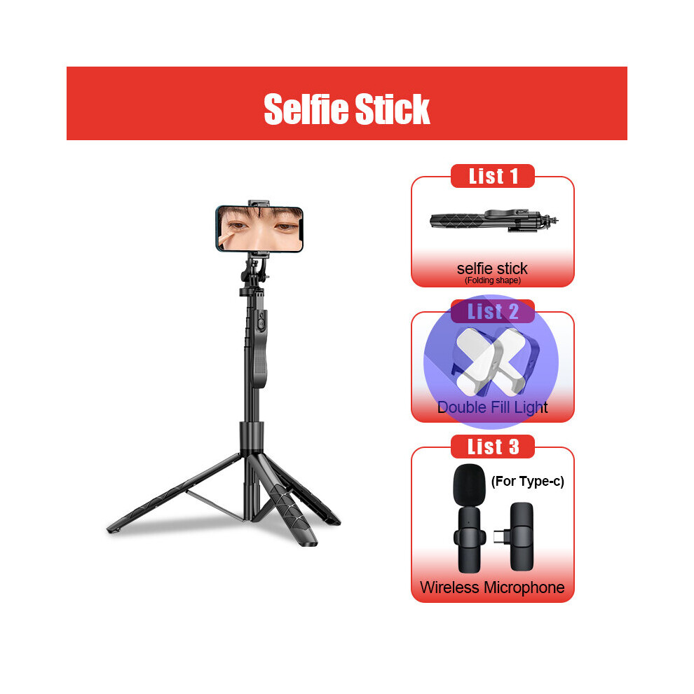 (A-Option 05 No ) Fangtuosi 2022 New 1530Mm Wireless Selfie Stick Tripod Stand Foldable Monopod For Gopro Action Cameras Smartphones Shooting Liv Light 4855008105556