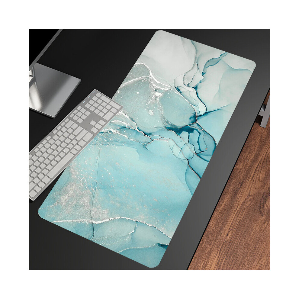 (A-Marble (20) 600X350x2mm) Mouse Pad Marble Large Gamer Mousepad Keyboard Mat Xxxl Mouse Mats 31.4X11.8in Rubber Desk Pad Design Desk Rug 4855357786857