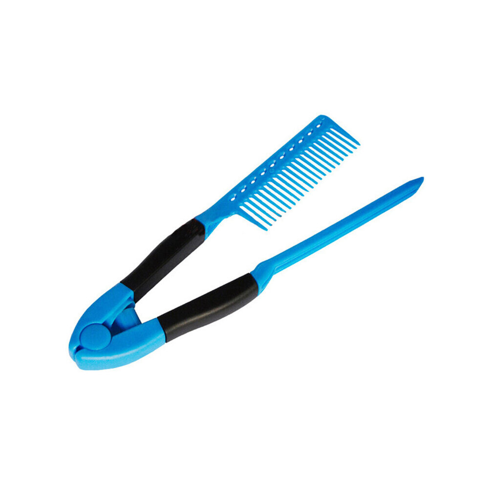Dechoicelife (A-02) V Type Washable Folding Hair Straightener Comb Hairdressing Brush Comb Hair Styling Clip Tool Barber Accessories Comb For Hair