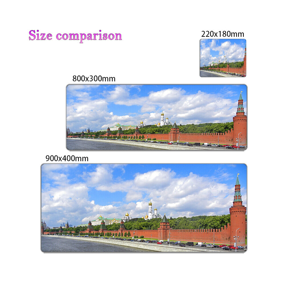 (A-(2) 500X1000x2mm) The Kremlin Moscow Gaming Mouse Pad Professional Esports Game Players Speed Lock Edge Rubber Game Desk Mousepad Keyboard Mat 4855358046684