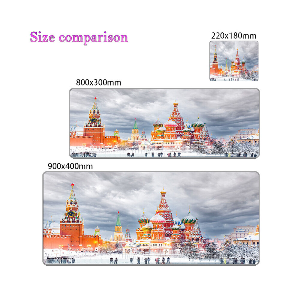 (A-(6) 500X1000x2mm) The Kremlin Moscow Gaming Mouse Pad Professional Esports Game Players Speed Lock Edge Rubber Game Desk Mousepad Keyboard Mat 4855358047001