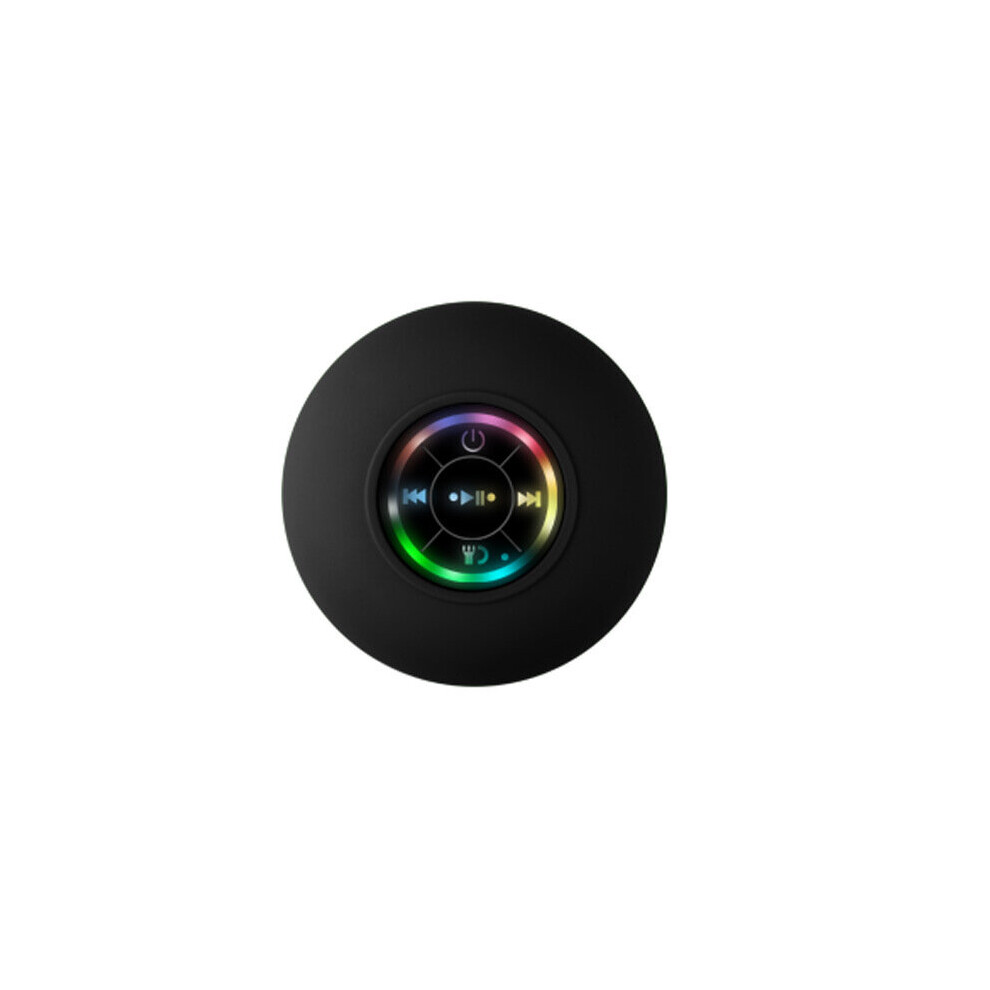 (A-) Mini Bluetooth Speaker Waterproof Bathroom Audio Wireless Shower Speakers Rgb For Phone Soundbar Hand Free Car Loudspeaker Black/Light 4851195409330