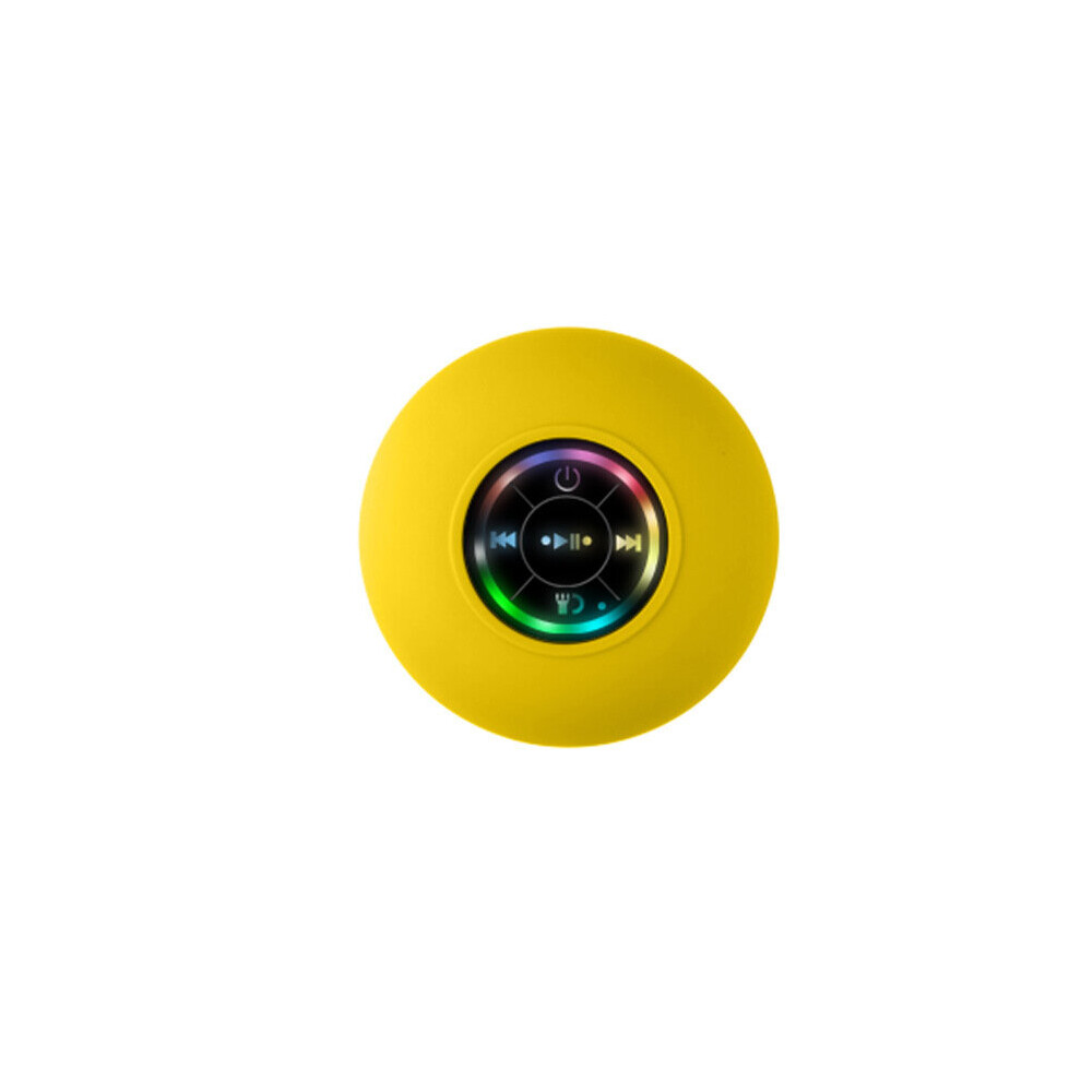 (A-) Mini Bluetooth Speaker Waterproof Bathroom Audio Wireless Shower Speakers Rgb For Phone Soundbar Hand Free Car Loudspeaker Yellow/Light 4851195409378
