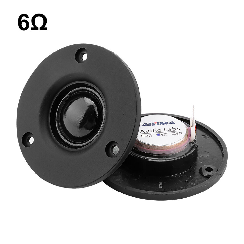 (A-6 Ohm Speaker) Aiyima 2Pcs 3 Inch Tweeter Sound Music Speaker 25 Core Silk Membrane 4 6 Ohm 20W Treble Hifi Speaker Home Theater Loudspeaker 4851195381384