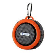 (a-Orange) New Portable Mini Bluetooth Speaker Waterproof Outdoor Shower Sound Box Wireless Car Subwoofer Loudspeaker For Phone Computer