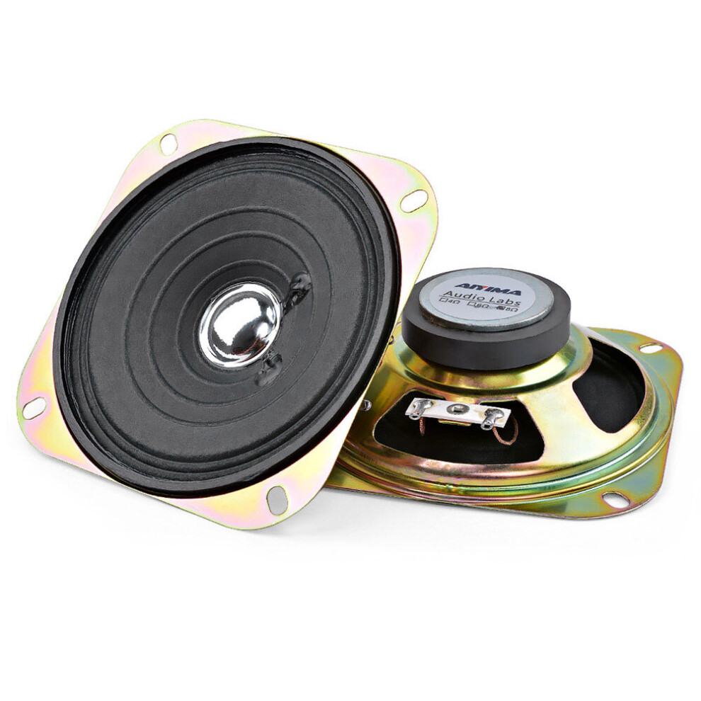 Aiyima 2Pcs 4Inch Portable Full Range Speaker Driver 8Ohm 5W Audio Loudspeakers Column For Diy Home Sound Theater 4851195389731