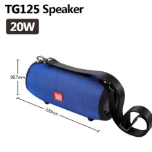 (a-TG125 blue) Bluetooth Speaker column music center Wireless portable soundbar stereo subwoofer FM radio USB speaker for PC computer subwoofer