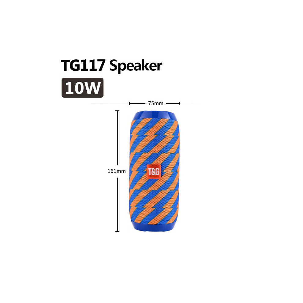 (A-Tg117 Blue) Bluetooth Speaker Column Music Center Wireless Portable Soundbar Stereo Subwoofer Fm Radio Usb Speaker For Pc Computer Subwoofer Yellow/Blue 4851195395022