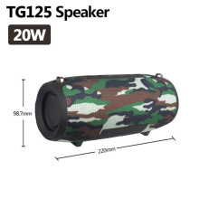 (a-TG125 Camouflage) Bluetooth Speaker column music center Wireless portable soundbar stereo subwoofer FM radio USB speaker for PC computer subwoofer