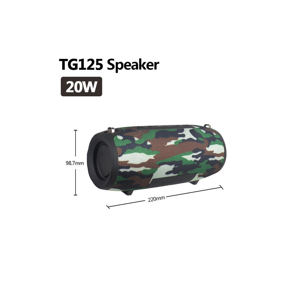 (A-Tg125 Camouflage) Bluetooth Speaker Column Music Center Wireless Portable Soundbar Stereo Subwoofer Fm Radio Usb Speaker For Pc Computer Subwoofer 4851195395053