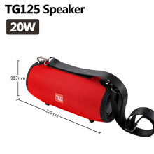 (a-TG125 red) Bluetooth Speaker column music center Wireless portable soundbar stereo subwoofer FM radio USB speaker for PC computer subwoofer
