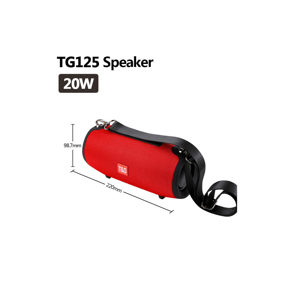 (A-Tg125 ) Bluetooth Speaker Column Music Center Wireless Portable Soundbar Stereo Subwoofer Fm Radio Usb Speaker For Pc Computer Subwoofer Red 4851195395060