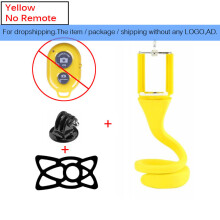 (a-Green) Voteer flexible selfie stick monopod wireless Bluetooth tripod monkey holder for GoPro iPhone camera phone car bicycle universal
