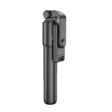 (a-Black) Selfie Stick with Tripod For Mobile phone Wireless bluetooth for Xiaomi Huawei iphone IOS Android Stabilizer Cellphone