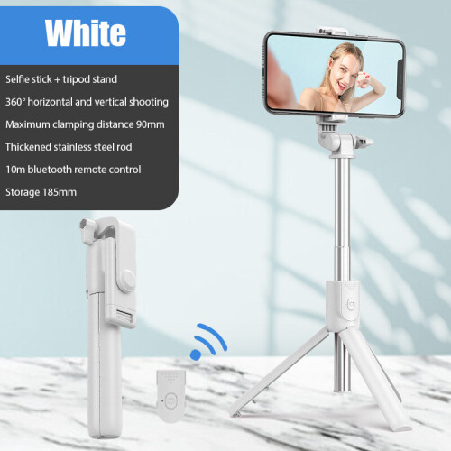 (a-003) 2023 NEW Bluetooth Wireless Selfie Stick Mini Tripod Extendable Monopod with fill light Remote shutter For IOS Android phone