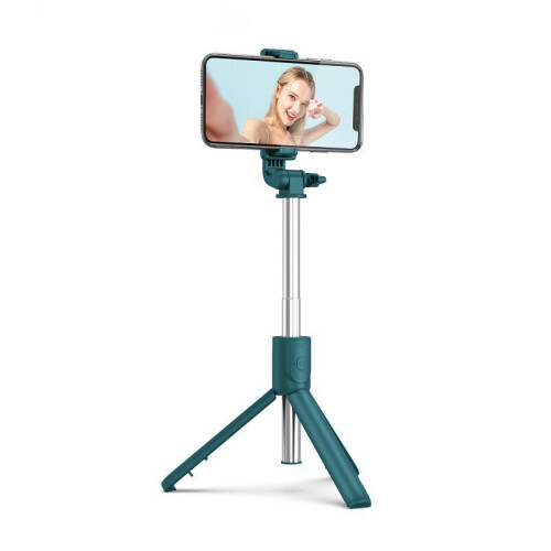 (a-003) 2023 NEW Bluetooth Wireless Selfie Stick Mini Tripod Extendable Monopod with fill light Remote shutter For IOS Android phone 1