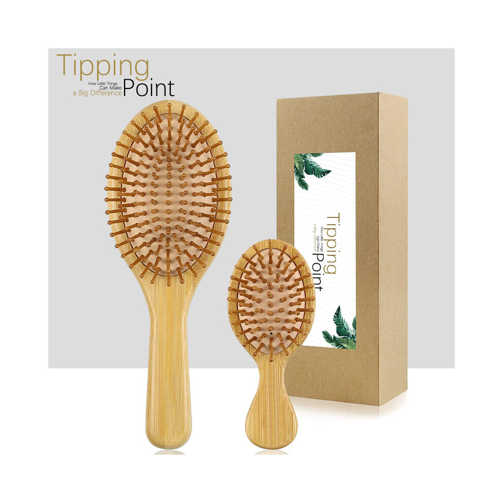 Dechoicelife Unisex Not,Specified Professional Bamboo Comb Set Natural Detangling Massage Hair Brush Hair Straightener For Women Men Kids Thick/Thin/Curly Hair