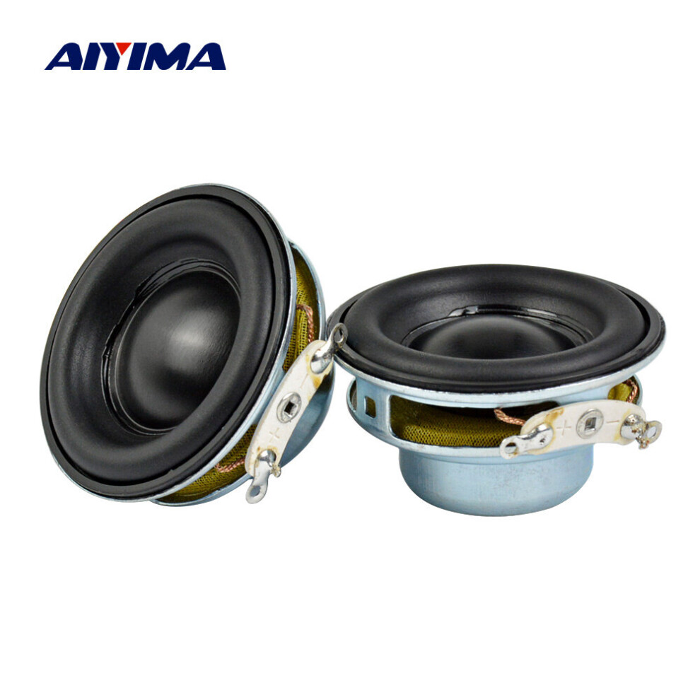 Aiyima 2Pcs Mini Portable Speakers 40Mm 4 Ohm 5W Full Range Speaker Rubber Side Ndfeb Magnetic Loudspeaker Sound Home Theater 4851195385238