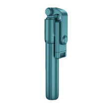 (a-Dark Green) Selfie Stick with Tripod For Mobile phone Wireless bluetooth for Xiaomi Huawei iphone IOS Android Stabilizer Cellphone