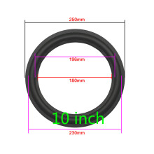 (a-10inch) Ghxamp 10 INCH 12 Inch Suspension Subwoofer Rubber Surround Side Speaker Repair Original Factory 1Pairs