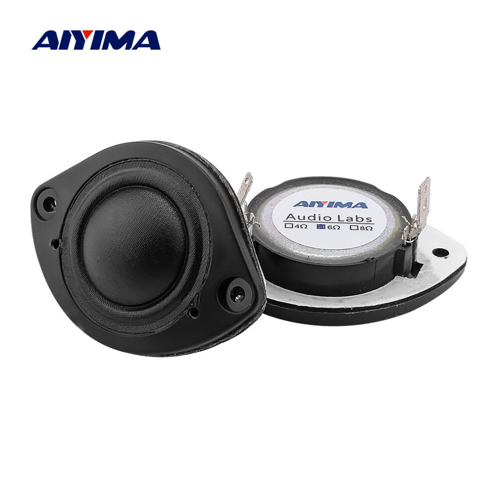 Aiyima 2Pcs Tweeter Audio Mini Car Speaker Horn 6 Ohm 20W Treble Sound Speaker Units Silk Membrane Diy Home Theater Loudspeaker 4851195388291