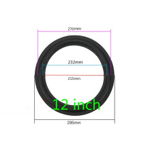 (a-12inch) Ghxamp 10 INCH 12 Inch Suspension Subwoofer Rubber Surround Side Speaker Repair Original Factory 1Pairs