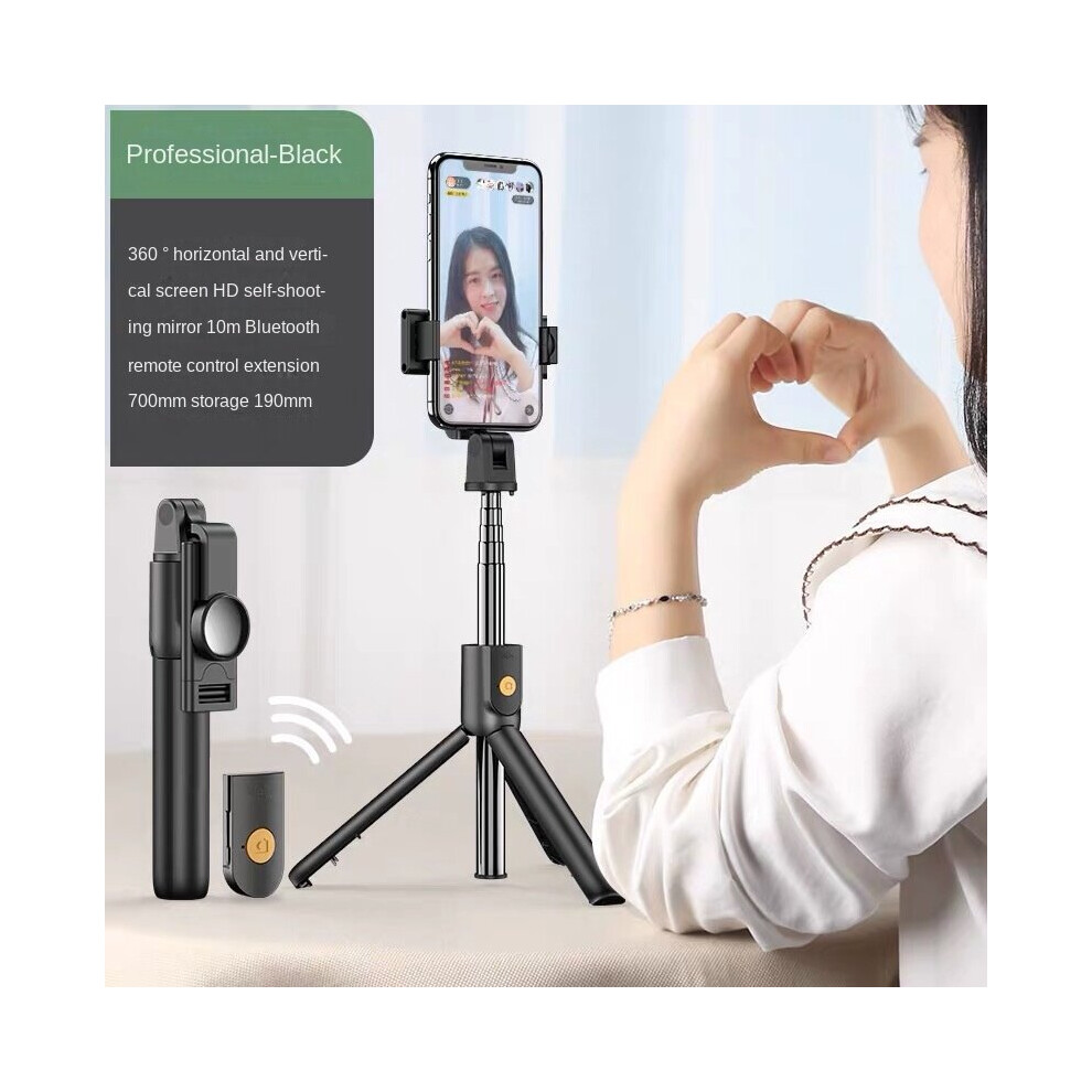 (A-K10 ) Wireless Bluetooth Selfie Stick Foldable Mini Tripod With Remote Control For Ios Android Phone Stand Cellephone Tripod Black 4855008124625