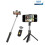 (a-K10 White) Wireless Bluetooth Selfie Stick Foldable Mini Tripod with Remote Control for IOS Android Phone Stand Cellephone Tripod 4