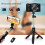 (a-K10 White) Wireless Bluetooth Selfie Stick Foldable Mini Tripod with Remote Control for IOS Android Phone Stand Cellephone Tripod 6