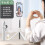 (a-K10 White) Wireless Bluetooth Selfie Stick Foldable Mini Tripod with Remote Control for IOS Android Phone Stand Cellephone Tripod 1