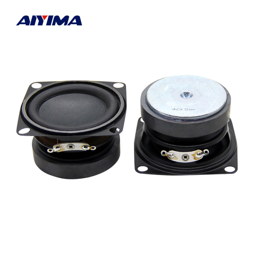 Aiyima 2Pcs 2 Inch Portable Audio Mini Woofer Speaker 4 Ohm 5W 53Mm Bass Speakers Diy Bt Music Multimedia Loudspeaker 4851195404076