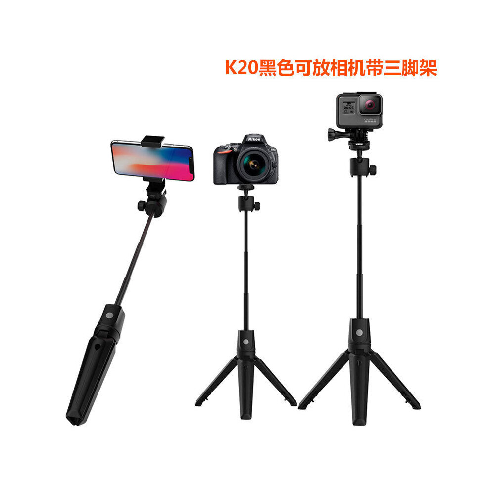 (A-K20 100Cm Long) Wireless Bluetooth Selfie Stick Foldable Mini Tripod With Remote Control For Ios Android Phone Stand Cellephone Tripod 4855008124663